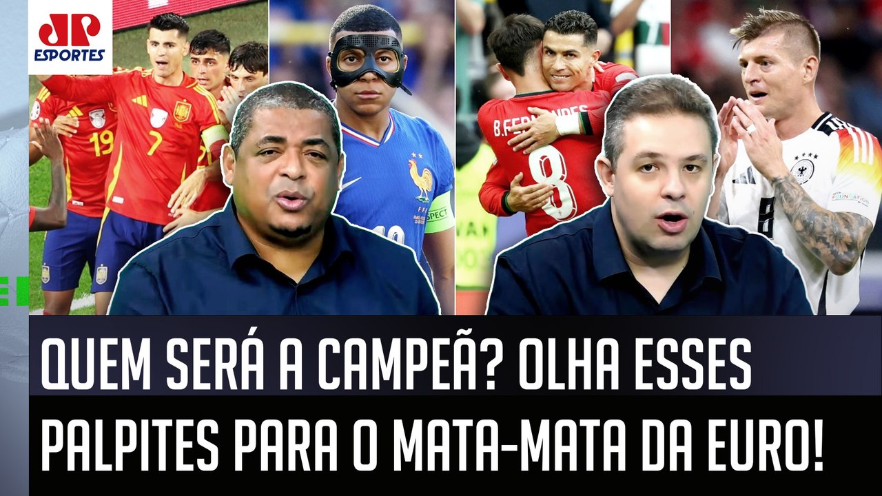 "EU CRAVO! Pra mim, a FINAL dessa EURO vai ser..." OLHA esses PALPITES para o MATA-MATA da Eurocopa!
