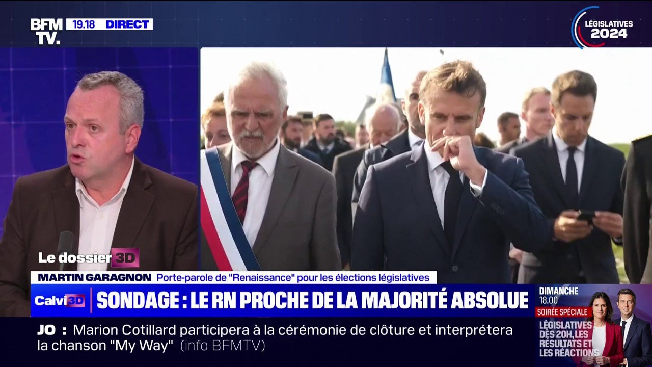 Législatives: pour Martin Garagnon, porte-parole de Renaissance, les programmes du RN et du NFP "mènent au chaos notre pays"