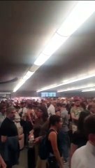 Pasajeros atascados en Atocha por el incendio en Tarragona