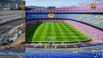 El antes y el después de las obras del Camp Nou