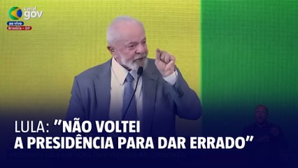 Lula: "Esse país tava precisando de alguém que cuidasse desse povo"