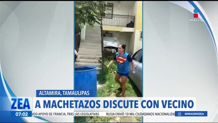 Vecinos discuten a machetazos por los lugares de estacionamiento