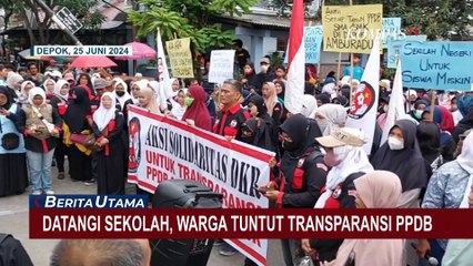Datangi Sekolah, Puluhan Ibu-Ibu di Depok Tuntut Transparansi PPDB!