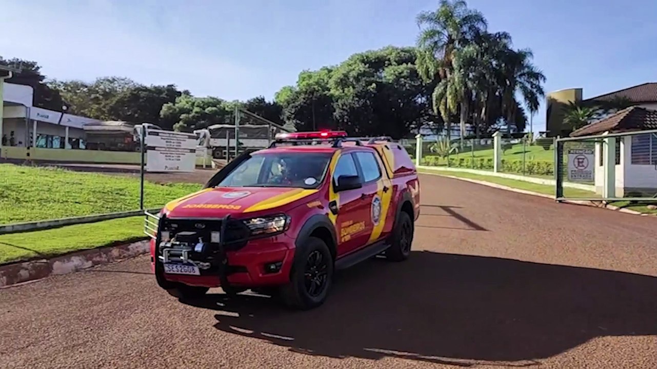 Princípio de incêndio mobiliza Corpo de Bombeiros em empresa às margens da BR-467 em Cascavel