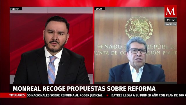 Dispuesto a pensar modalidades de elección : Ricardo Monreal sobre foros al Poder Judicial