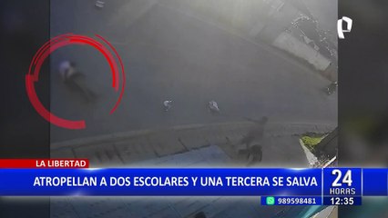 La Libertad: cámaras de seguridad captan brutal atropello a escolares en Huamachuco