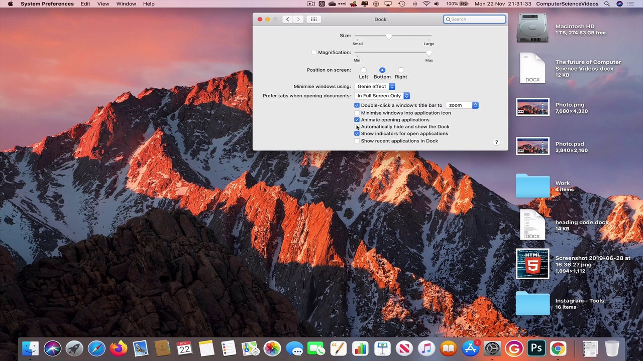 How to SHOW & HIDE the Dock on a Mac Computer - Basic Tutorial | New