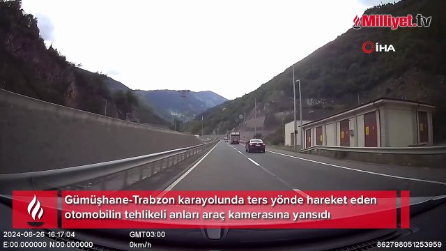 Ters yönde ilerleyen sürücünün faciaya davetiye çıkarttığı anlar kamerada