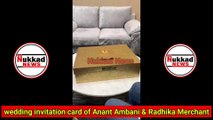 wedding invitation card of Anant Ambani and Radhika Merchant as shared by one of the card recepients