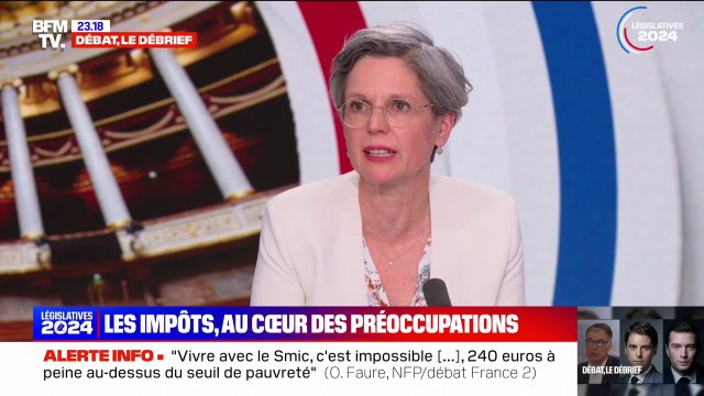 Sandrine Rousseau (EELV): Je ne trouve pas assez ambitieux le programme du Nouveau Front populaire en matière fiscale