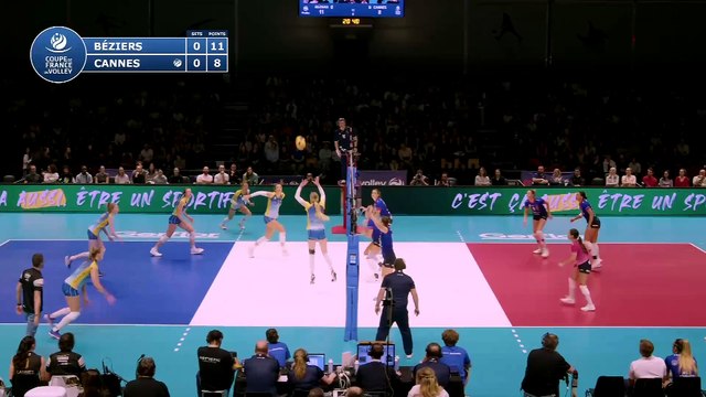 Finale Coupe de France - Femmes - Béziers Volley-Ball - Racing Club de Cannes