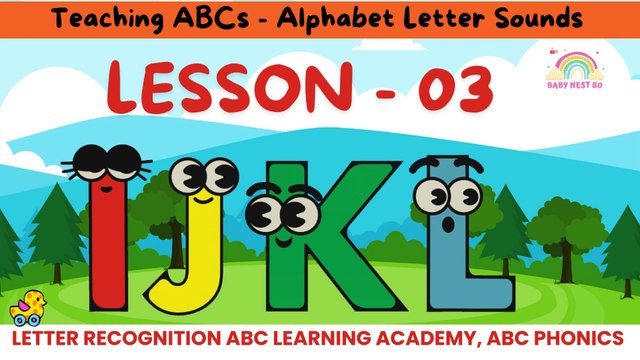Teaching ABC Alphabet Letter Sound - Letter Recognition ABC Learning Academy, ABC PHONIC I TO L