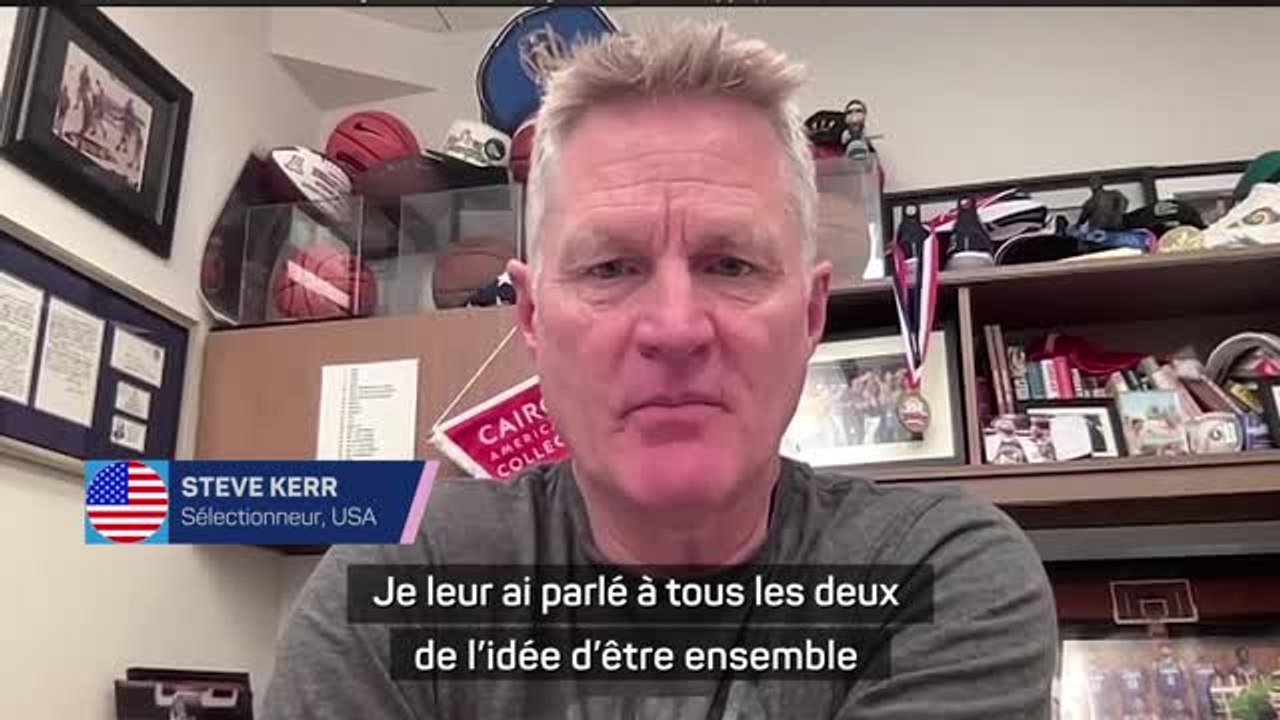 Basketball - Kerr : "LeBron et Steph Curry sont très enthousiastes à l'idée de jouer ensemble"