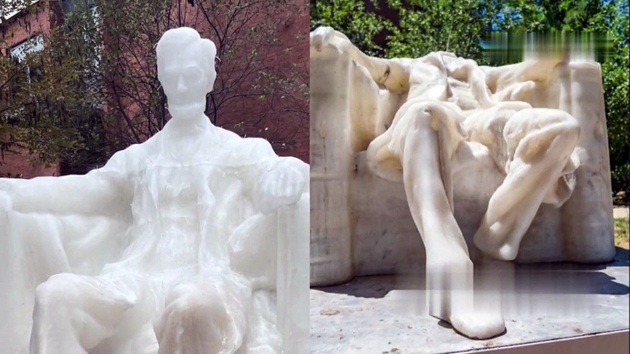 Abraham Lincoln Wax Sculpture Melts at Camp Barker!