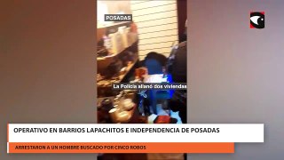 Operativo en barrios Lapachitos e Independencia de Posadas