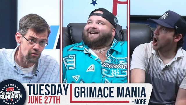 Grimace Mania Has Taken Over New York - Barstool Rundown - June 27th, 2024