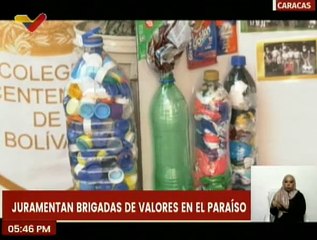 Caracas | Dip. Carlos Sierra juramento Brigadas de Valores en el Paraíso