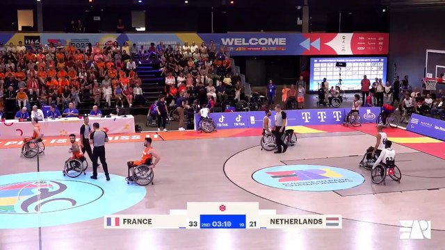 Championnats d'Europe multisports de para-sport - Basket-Fauteuil Masculin : Quart de finale France - Pays-Bas