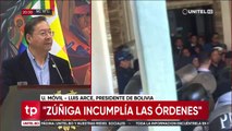 “Zúñiga actuó por cuenta propia”, Luis Arce niega un autogolpe