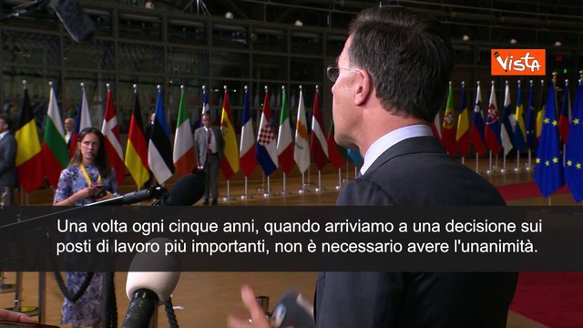 Rutte: Meloni ? grande Primo ministro. Suo voto assolutamente accettabile - SOTTOTITOLI