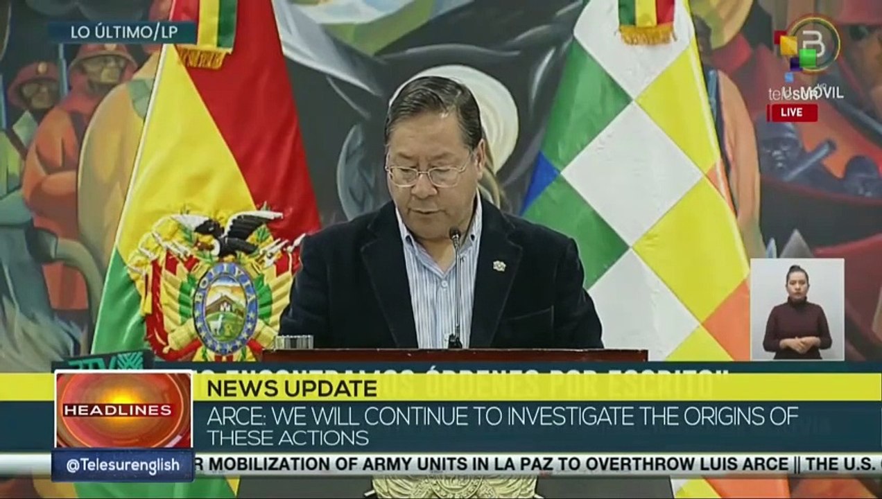 Bolivian President Luis Arce talks about his brief communication with Evo Morales