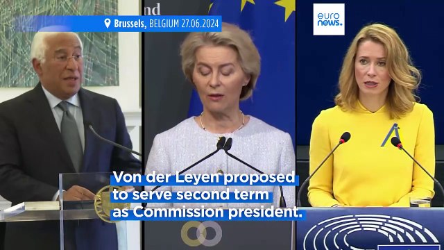 EU leaders agree on top jobs: Ursula von der Leyen, António Costa and Kaja Kallas