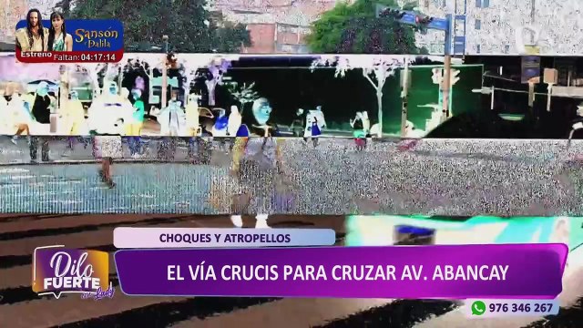 El vía crucis en la avenida Abancay: Conductores y peatones imprudentes