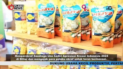 Menparekraf Sandiaga Uno Dorong Inovasi Pelaku Ekonomi Kreatif Blitar di Pameran AKI 2024