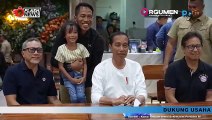 Momen Presiden Jokowi Sapa Warga dan Selfie Bersama Hingga Minum Es Teh di Palangkaraya Mall