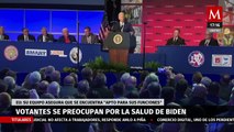 Los votantes de estadunidenses se preocupan por la salud de Joe Biden