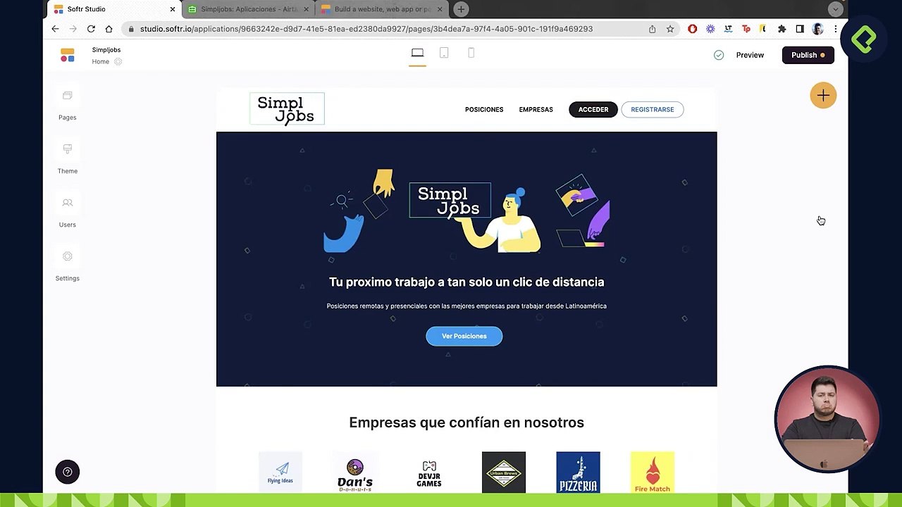 10.Perfil de usuario en Softr