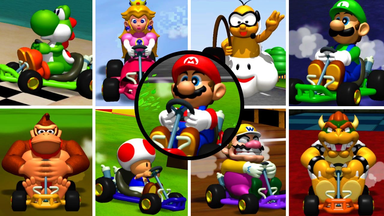 Mario Kart 64 HD All Characters (Nintendo 64) 4K