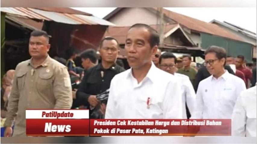 Blusukan Ke Pasar Pata Katingan, Ini Kegiatan yang Dilakukan Presiden Jokowi!