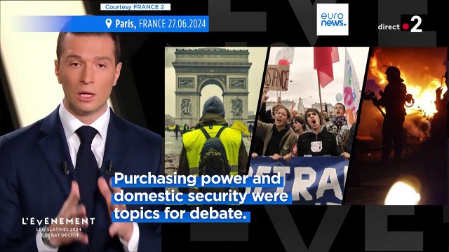 French leaders take part in TV debate ahead of first round snap legislative elections
