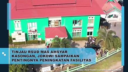 Presiden Jokowi Tinjau RSUD Mas Amsyar Kasongan, Dorong Peningkatan Fasilitas