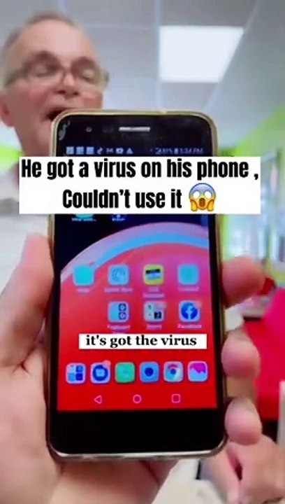 He got virus on his phone Fix it with a simple trick ✨#shorts #android #samsung #apple #iphone #fy
