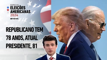 Trump e Biden trocam farpas ao serem questionados em debate sobre suas idades