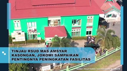Tinjau RSUD Mas Amsyar Katongan, Jokowi Sampaikan Pentingnya Peningkatan Fasilitas