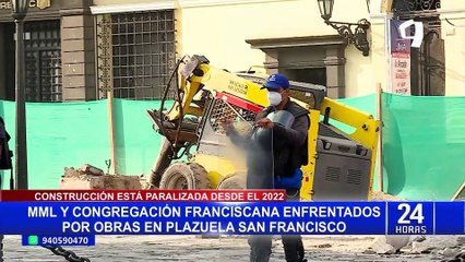 Municipio de Lima y Congregación Franciscana en disputa por obras en plazuela San Francisco