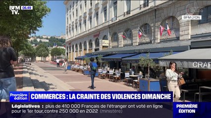 Législatives: des commerçants lyonnais redoutent des violences à l'issue du vote