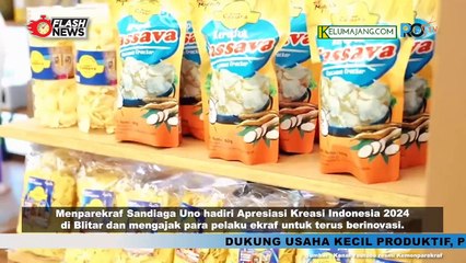 Hadiri Pameran Aki Blitar 2024 Menparekraf, Ajak Pelaku Ekraf Tingkatkan Inovasi