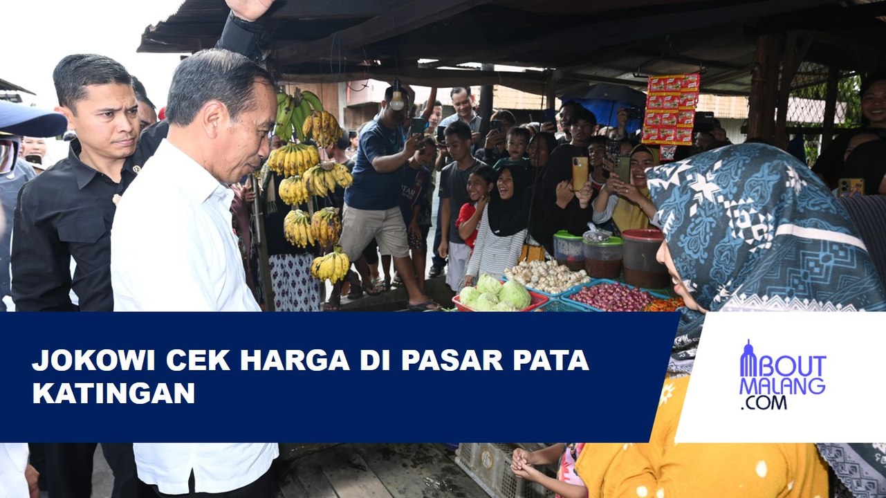 JOKOWI PANTAU STABILITAS HARGA DAN BAGIKAN BANTUAN MODAL DI PASAR PATA KALTENG