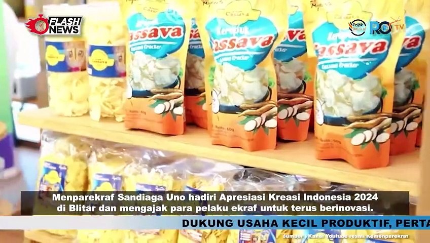 Hadiri Pameran AKI Blitar 2024, Menparekraf Ajak Pelaku Ekraf Tingkatkan Inovasi