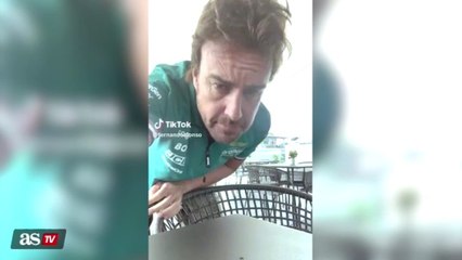 Alonso revoluciona las redes con su nuevo vídeo de TikTok al que nadie da crédito