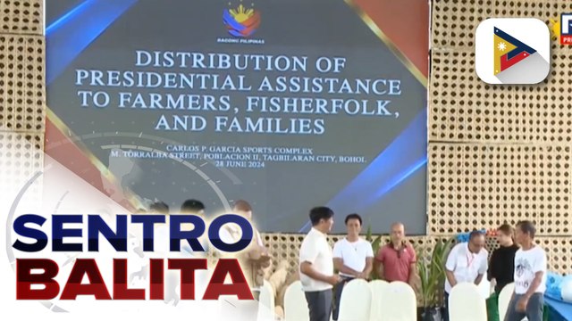 PBBM, pinangunahan ang pamimigay ng tulong sa mga magsasaka at mga mangingisda sa Bohol at Cebu