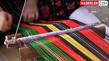 Asırlık el dokumaları yaşatılmaya devam ediyor