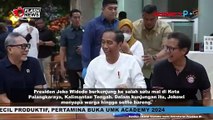 Minum Es Teh di Palangkaraya Mal, Jokowi Sapa dan Selfie Bersama Warga Palangkaraya
