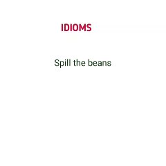 Idioms