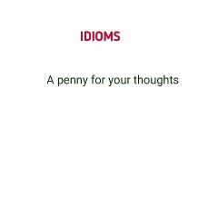 Idioms