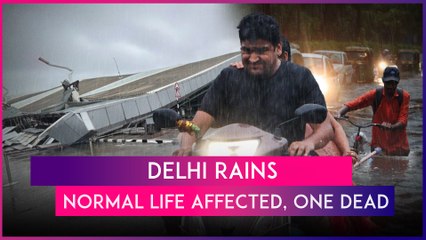 Tải video: Delhi: Heavy Rains Affect Normal Life, 1 Killed After Portion Of Roof Collapses At IGI Airport’s T 1